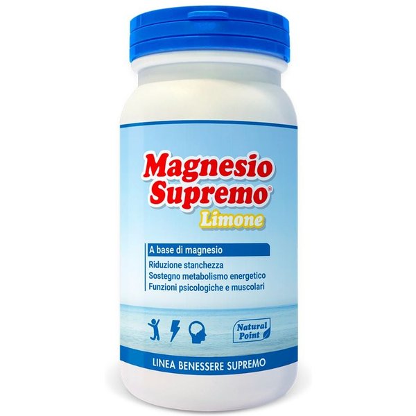 Natural Point Magnesio Supremo Integratore Alimentare Gusto Limone, 150G-image