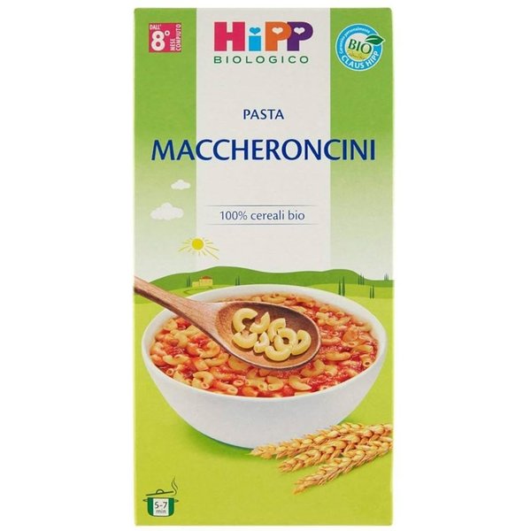 HiPP Pastina Maccheroncini - Pastina Biologica Per Lo Svezzamento Da 8 Mesi, 320 G-image