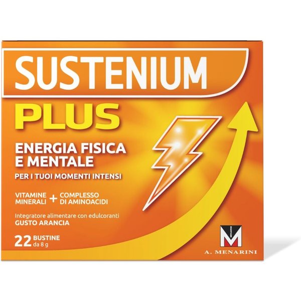 Sustenium Plus Integratore Energizzante Con Vitamine Minerali E Aminoacidi, 22 Bustine-image