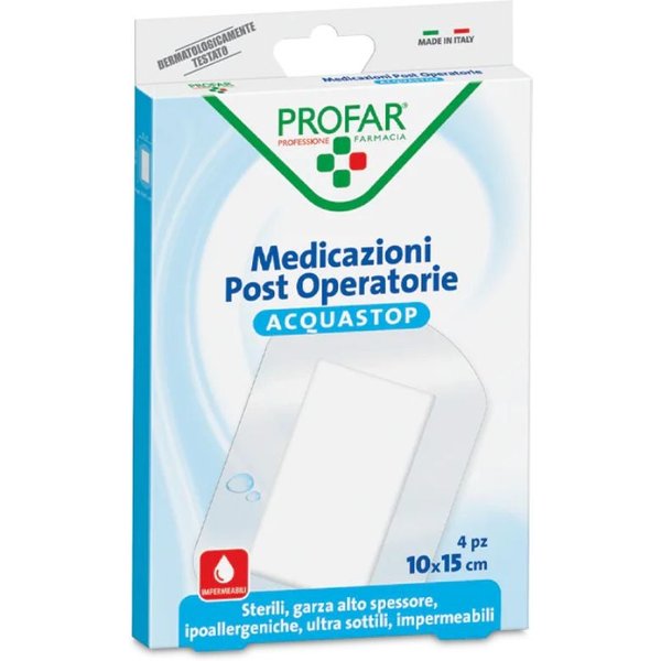 Profar Acquastop - Medicazione Post Operatoria 10 X 15 Cm, 4 Medicazioni-image