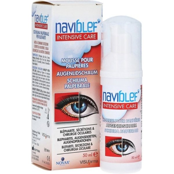 Visufarma Naviblef Intensive Care - Visufarma Schiuma Palpebrale Per Le Secrezioni Oculari, 50 Ml-image