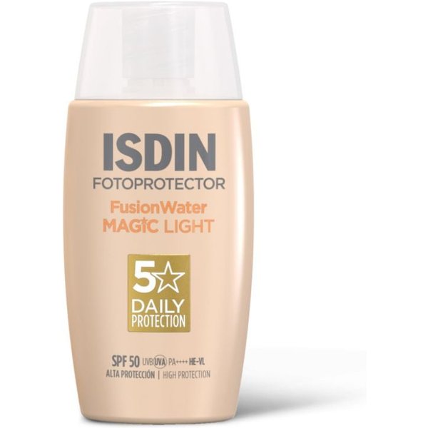 Isdin Fotoprotector - Fusion Water Magic Light SPF50 Protezione Solare Viso Colorata, 50Ml-image