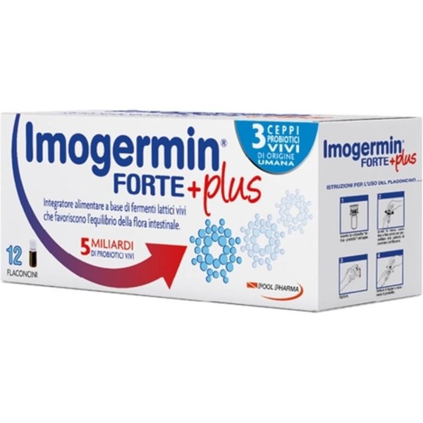 Pool Pharma Imogermin - Forte Plus Integratore Alimentare, 12 Flaconcini-image