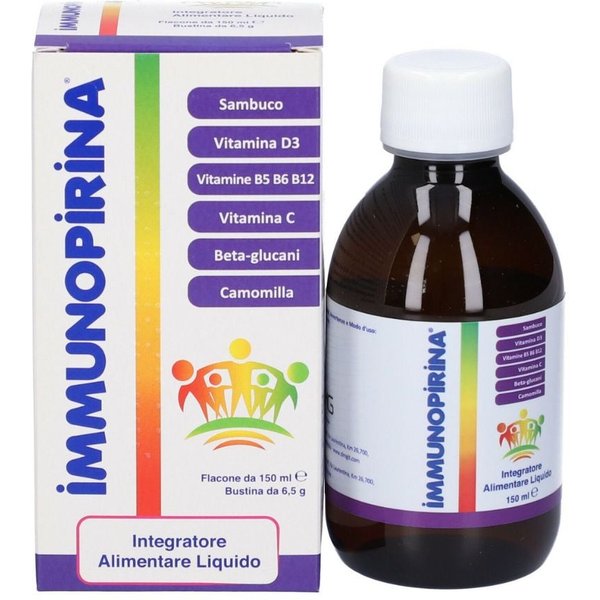 DMG Immunopirina Integratore Alimentare Benessere Dell'organismo, 150Ml + 1 Bustina Da 6,5G-image
