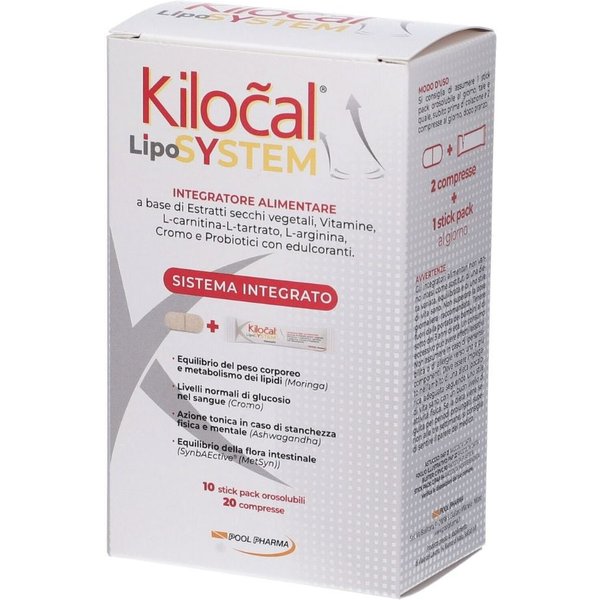 Pool Pharma Kilocal Lypo System 20 Compresse + 10 Stick Orosolubili-image