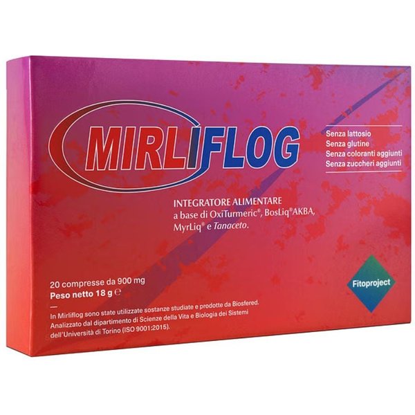 Fitoproject Mirliflog Integratore Artrite Cefalea E Dismenorrea, 20 Compresse-image