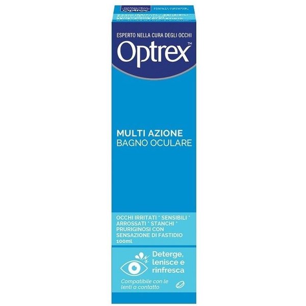 Optrex Multi Azione Bagno Oculare Per Occhi Stanchi Arrossati E Irritati, 100Ml-image