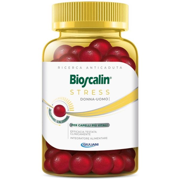 Bioscalin Stress - Integratore Alimentare Per Capelli Gusto Frutti Rossi, 30 Gummies-image