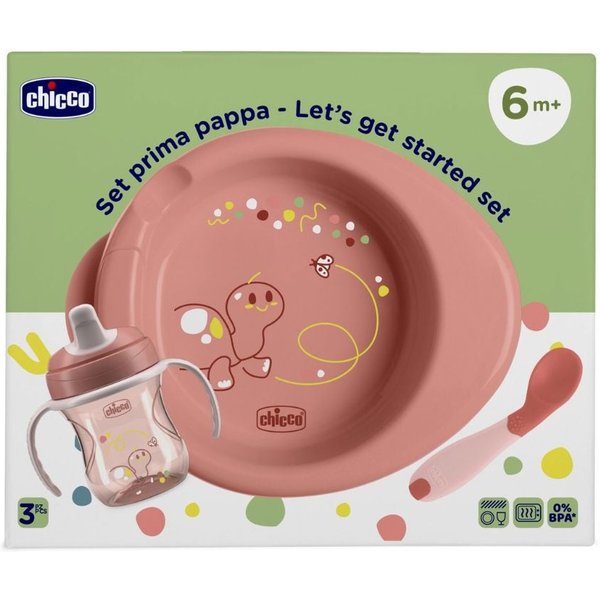 Chicco Set Prima Pappa 6M+ Colore Rosa-image