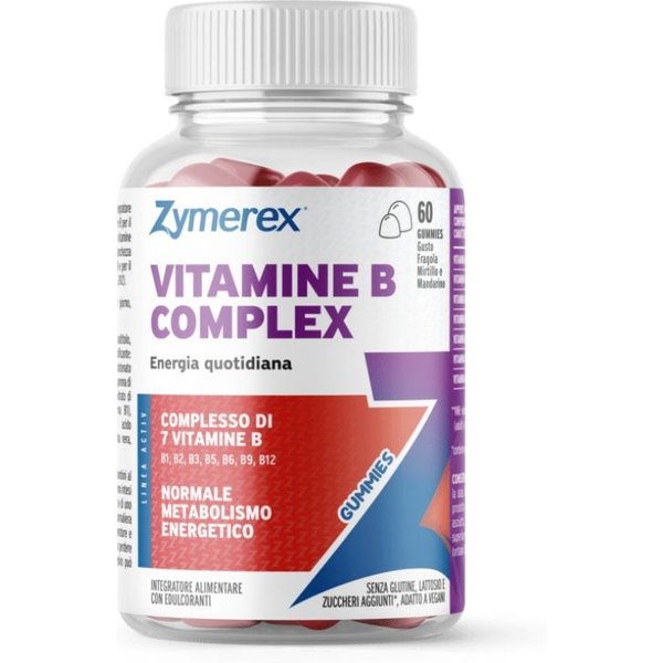 Zymerex Vitamine B Complex Integratore Metabolismo Energetico, 60 Gummies-image