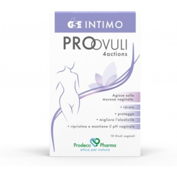 Gse Intimo - Proovuli 4Actions Azione Idratante E Protettiva Sulla Mucosa Vaginale, 10 Ovuli Vaginali-image