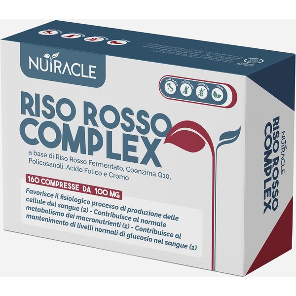 Nutracle Riso Rosso Fermentato Integratore Colesterolo E Cuore, 160 Compresse-image