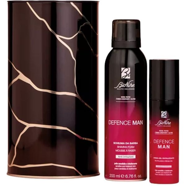 BioNike Cofanetto Regalo Defence Man Schiuma Da Barba 200Ml + Crema Gel Rivitalizzante 50Ml-image