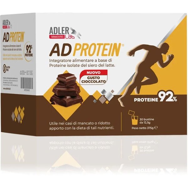 Adler Adprotein Integratore Alimentare Di Proteine Gusto Cioccolato, 30 Bustine-image