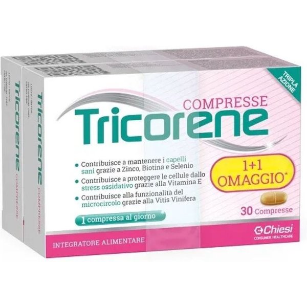 Chiesi Tricorene Integratore Per Capelli Sani Tripla Azione, 2 X 30 Compresse-image