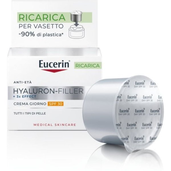 Eucerin Hyaluron Filler - +3X Effect Crema Giorno SPF30 Refill, 50Ml-image