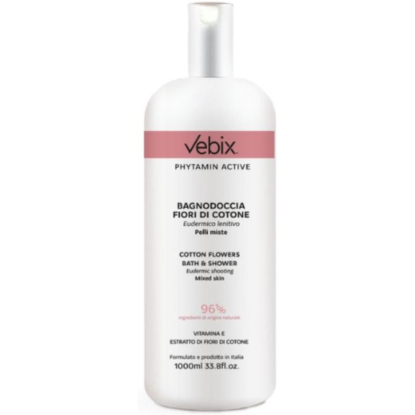 Vebix Phytamin Active - Bagnodoccia Fiori Di Cotone, 1000Ml-image