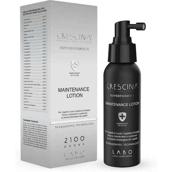 Labo Suisse Crescina - Isole Follicolari Superformula Maintenance Lotion Lozione Diradamento Capelli 2100 Donna, 100Ml-image