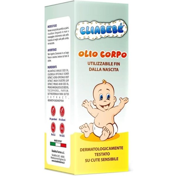 Budetta Farma Cliabebè - Olio Corpo Bambini, 100Ml-image