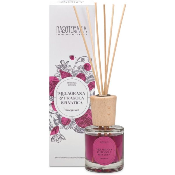 Nasoterapia Melagrana & Fragola Selvatica Diffusore A Bastoncini, 100Ml-image