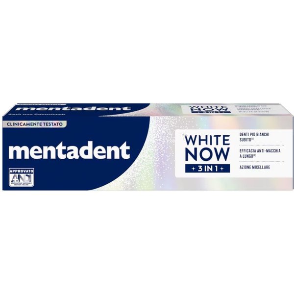 Mentadent White Now 3 In 1 Original Dentifricio Sbiancante, 75Ml-image
