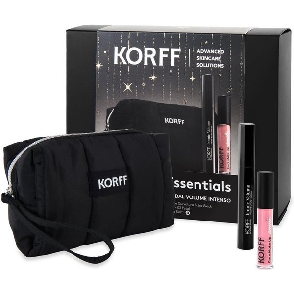 Korff Cofanetto Make-Up Essential Iconic Volume Mascara 9Ml + Comfort Lip Gloss 03 Petal-image