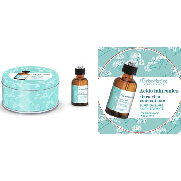 L'erboristica Kit Acido Ialuronico Siero Viso Super-Idratante Ristrutturante 15Ml + Spugnetta-image