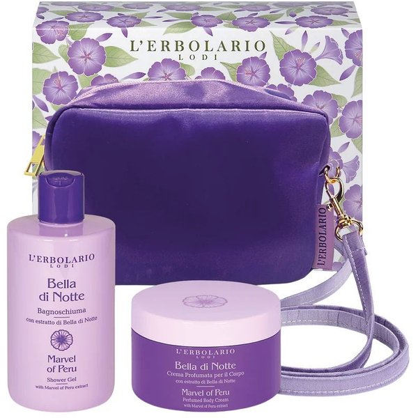 L'Erbolario Cofanetto Bella Di Notte Beauty Bag Grandi Meraviglie Bagnoschiuma + Crema Profumata-image