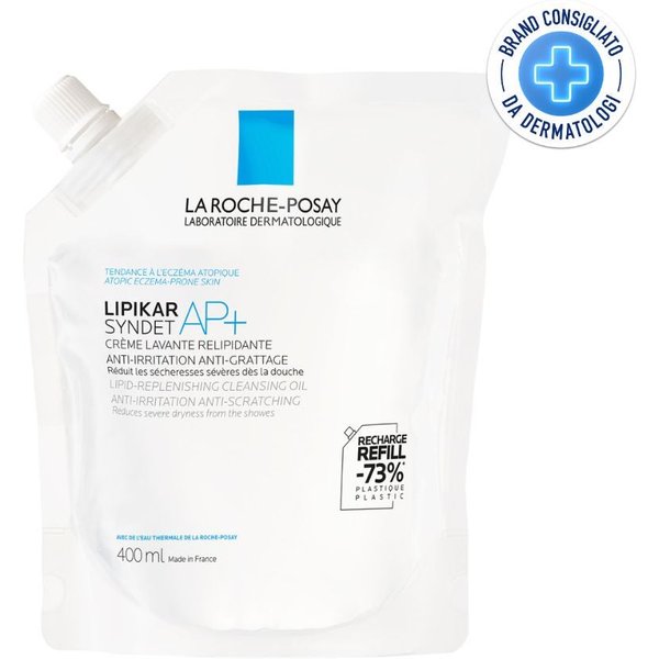La Roche-Posay Lipikar Syndet Ap+ Crema Detergente Ultra-Delicata Per La Pelle A Tendenza Atopica Formato Ricarica, 400Ml-image