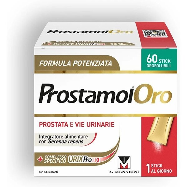 Prostamol Oro Integratore Alimentare Prostata E Vie Urinarie, 60 Stick Orosolubili-image