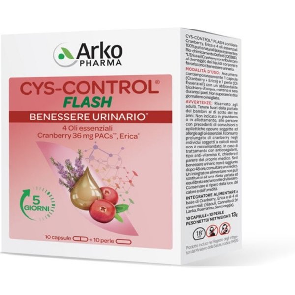 Arkopharma Cys Control Flash Integratore Alimentare 20 Capsule-image