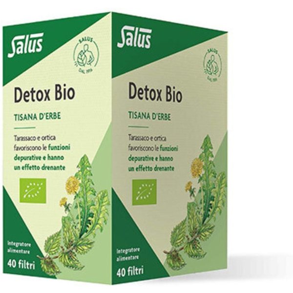 Salus Detox Bio - Tisana Detox Salus Haus Per L'azione Depurativa E Drenante, 40 Filtri Da 72 G-image