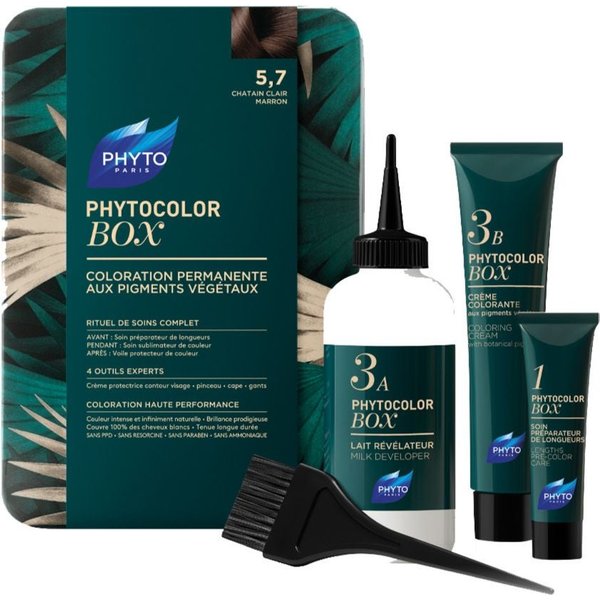 Phyto Phytocolor Box Colorazione Permanente Colore 5.7 Castano Marrone Chiaro-image