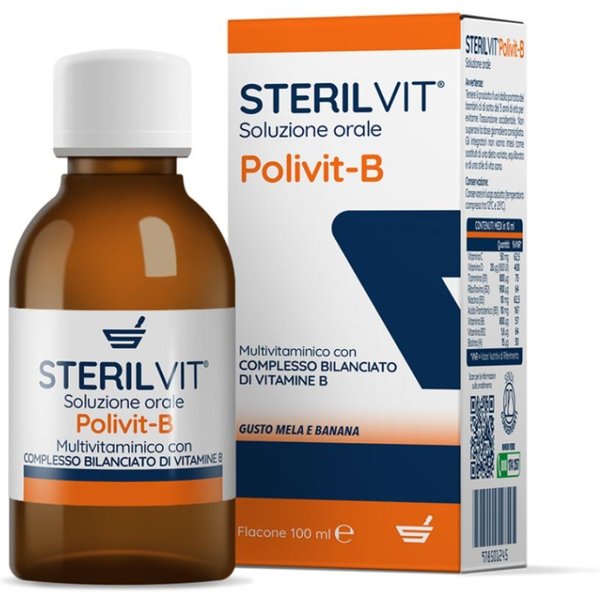 Sterilfarma Polivit-B Soluzione Orale Gusto Mela Banana 100 Ml-image