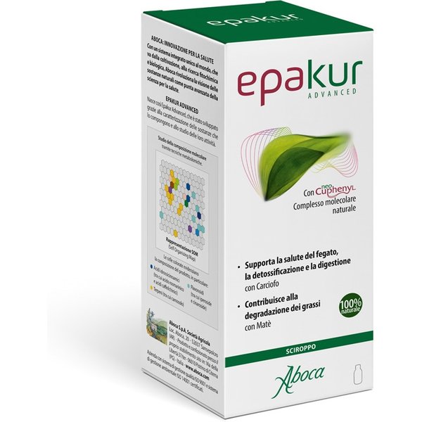 Aboca Epakur Advanced Sciroppo Integratore Salute Del Fegato Depurazione E Vie Urinarie, 320G-image