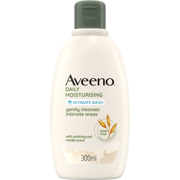 Aveeno Daily Moisturising Detergente Intimo Idratante Quotidiano Senza Sapone Profumato Alla Vaniglia Delicato Per Pelli Sensibili, 300Ml-image