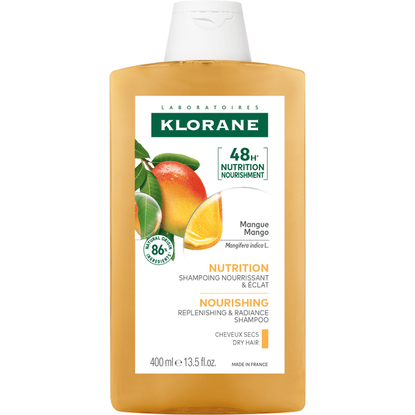 Klorane Mango - Shampoo Nutritivo Capelli Secchi Aridi Sfibrati, 400Ml-image