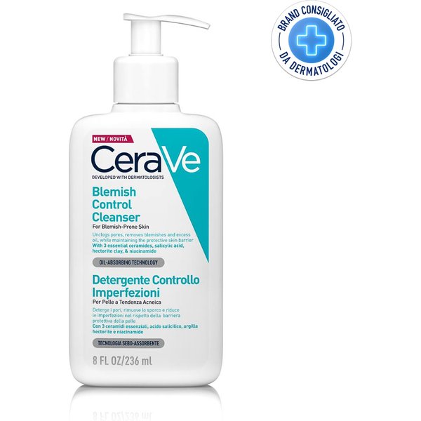 Cerave Acne Gel Detergente Controllo Imperfezioni Con Risciacquo, 236Ml-image