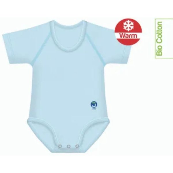 J Bimbi Warm Body Caldo Cotone Neonato 0-36 Mesi Colore Azzurro, 1 Body-image
