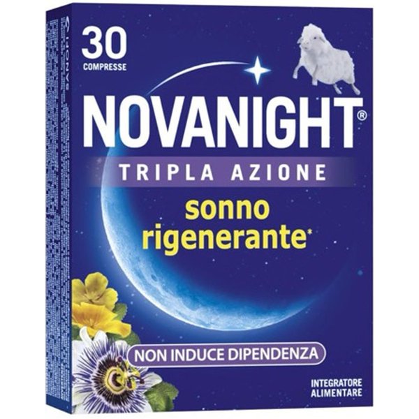 Sanofi Novanight - Tripla Azione Integratore A Rilascio Rapido, 30 Compresse-image