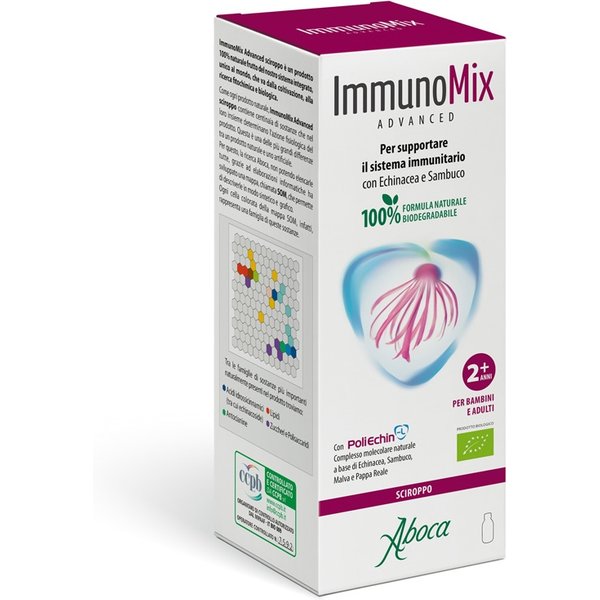 Aboca Immunomix Advanced Sciroppo Integratore Difese Immunitarie Difese Dell’Organismo, 210G-image