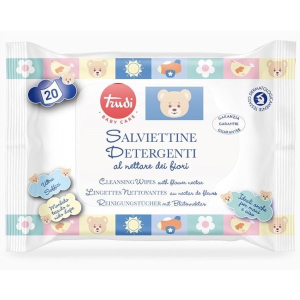 Trudi Baby Care - Salviettine Detergenti Al Nettare Dei Fiori, 20 Salviette-image