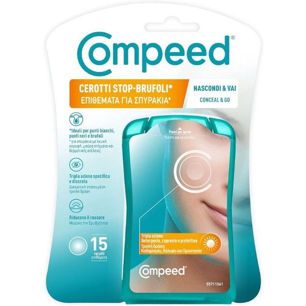 Compeed Stop Brufoli Cerotti Nascondi E Vai, 15 Cerotti-image