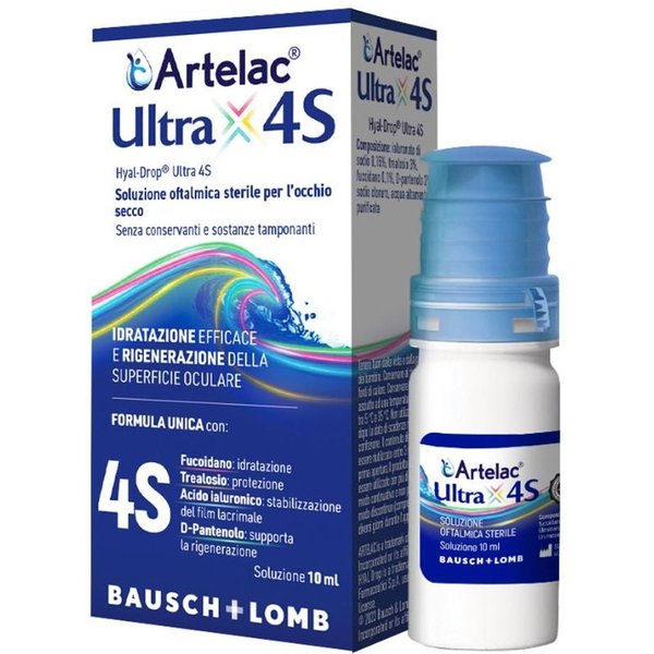 Bausch+Lomb Artelac Ultra 4S Soluzione Oftalmica Per L'occhio Secco, 10Ml-image