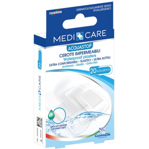 Gammadis Farmaceutici Medicare - Acquastop Cerotti Impermeabili, 20 Cerotti Assortiti-image