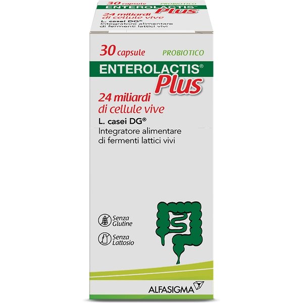 Enterolactis Plus Integratore 24 Miliardi Fermenti Lattici Vivi, 30 Capsule-image