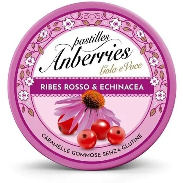 Anberries Gola E Voce Pastiglie Gommose Ribes Rosso E Echinacea, 50G-image