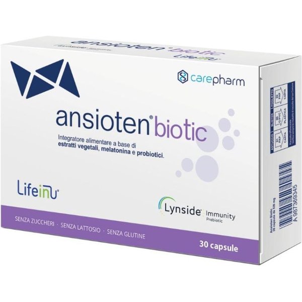Carepharm Ansioten Biotic Integratore Benessere Mentale, 30 Capsule-image