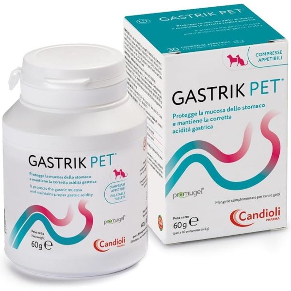 Candioli Gastrik Pet Mangime Complementare Per Cani E Gatti, 30 Compresse-image
