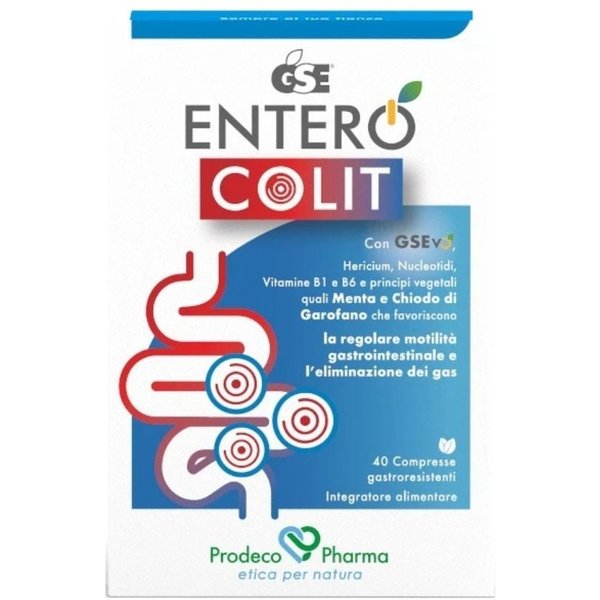 Gse Entero - Colit Integratore Benessere Intestinale, 40 Compresse-image
